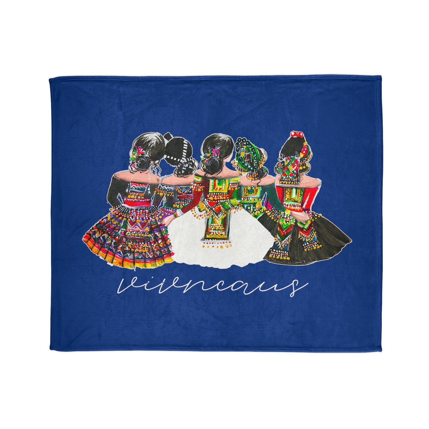 Vivncaus_01 Soft Polyester Blanket-Blue