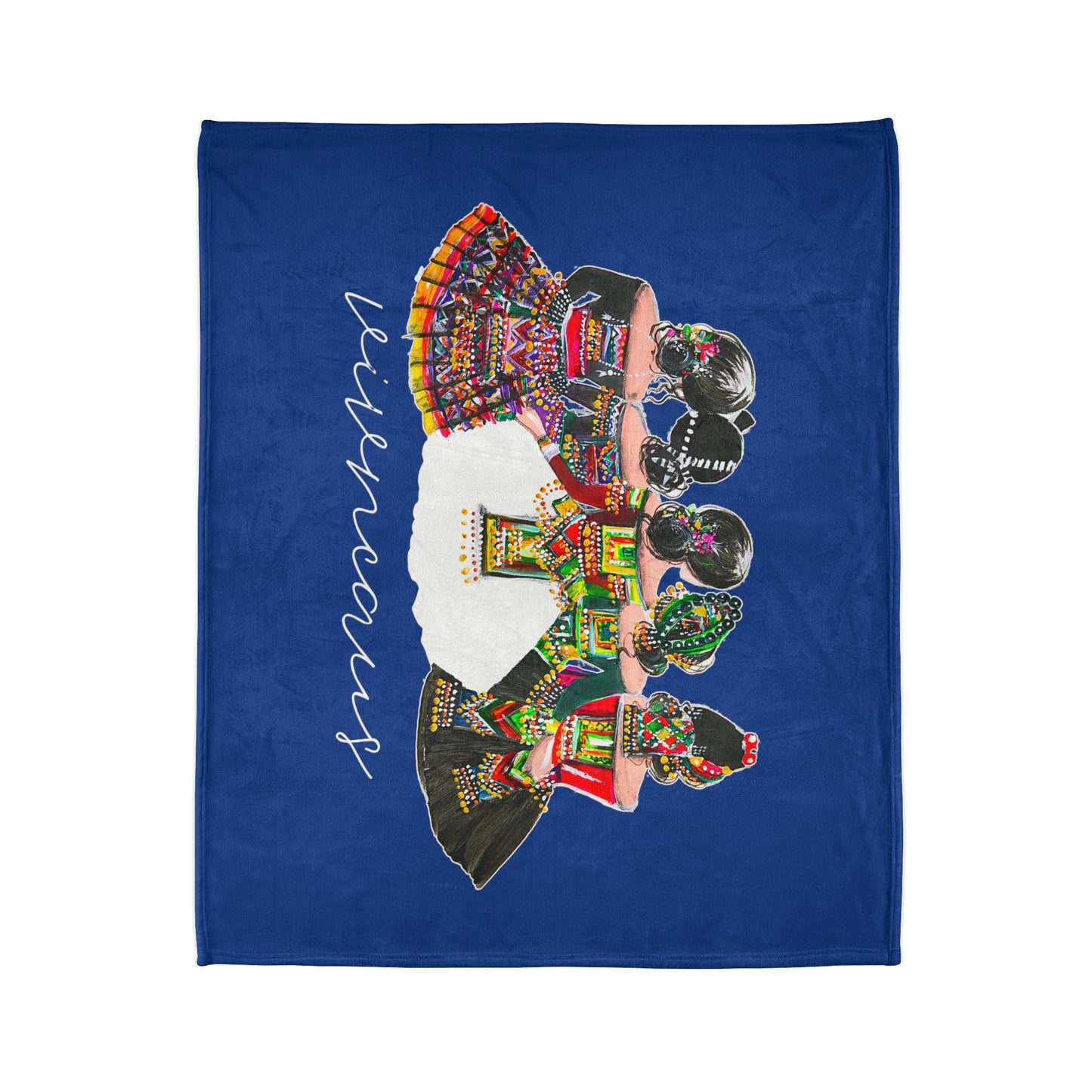 Vivncaus_01 Soft Polyester Blanket-Blue