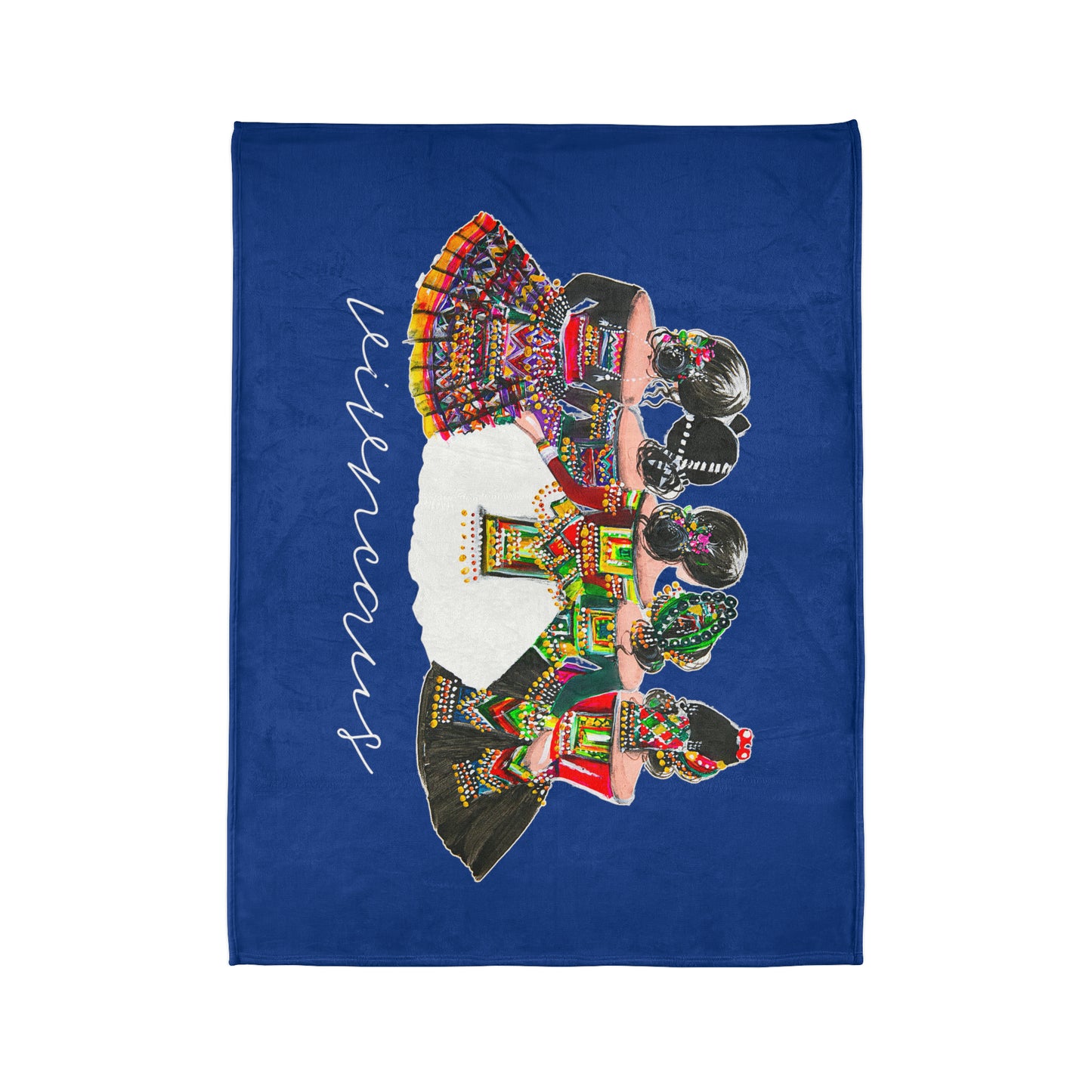 Vivncaus_01 Soft Polyester Blanket-Blue